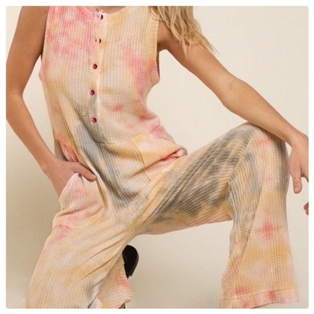 POL Hand Dip Dyed Statement Jumpsuit - Picture 7 of 11